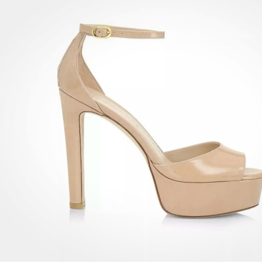 Stuart Weitzman Tan Platform Heels